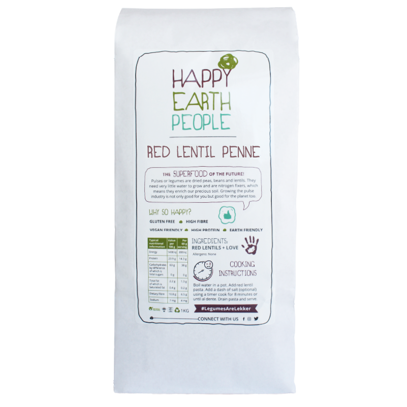 100% Red Lentil Penne, 1kg
